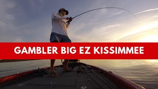 preview picture of video 'Kissimmee Chain Largemouth Bass on the Gambler Big EZ December 2018'