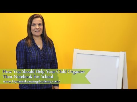 Atlanta Home Tutoring | How You Should Help Your Child Organize Their Notebook For School