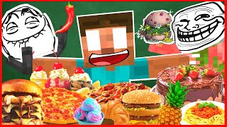 Monster School : ALL COOKING CHALLENGE EPISODES (1-5)- Minecraft Animation