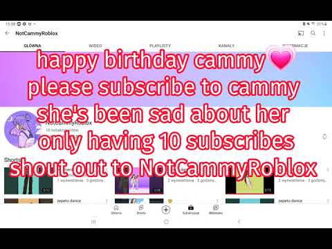 happy birthday cammy🥳 (shout out to NotCammyRoblox
