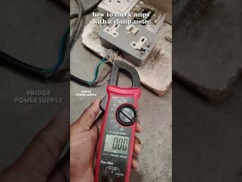 how to check amps with a clamp meter