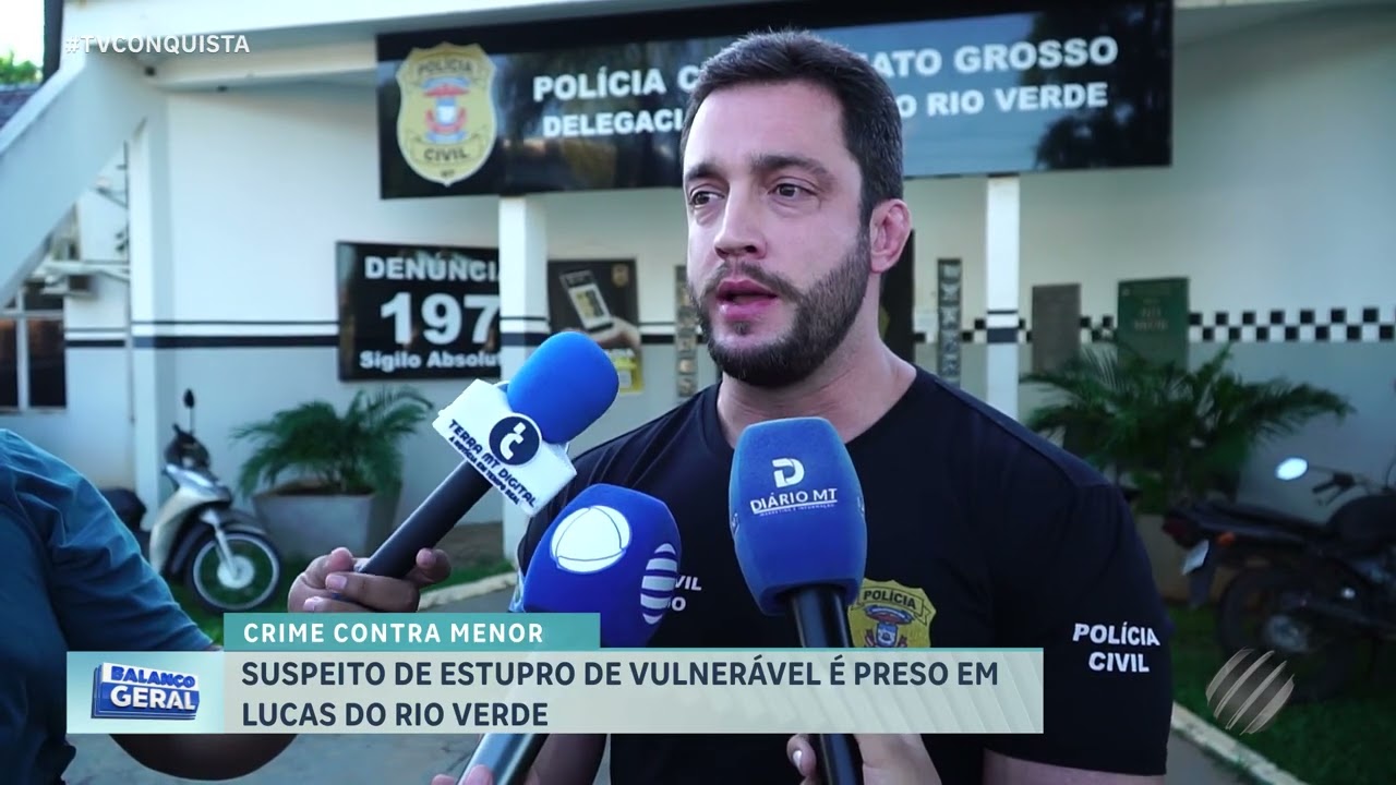 Homem é preso por suspeita de estupro de vulnerável em Lucas do Rio Verde