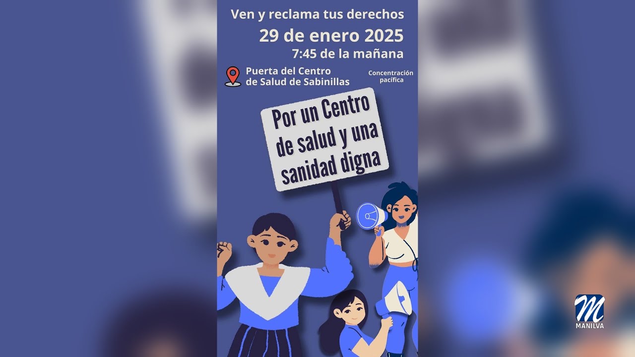 Concentración vecinal por la mejora de la sanidad