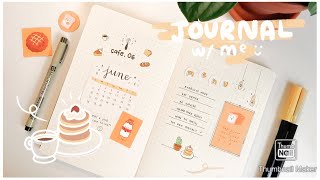 journal with me: cafe/coffee shop theme 🍞🥖
