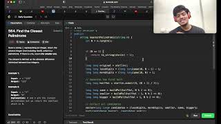 YouTube video 'LeetCode 564 - Find the Closest Palindrome |CPP|Interview Problem|Best Explanation'