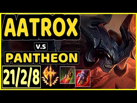 MAGIFELIX (AATROX) vs PANTHEON - 21/2/8 KDA MID CHALLENGER GAMEPLAY - EUW