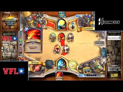 [Hearthstone]  VFL Weekly #10  QUICKSHOT  Finals MrSwipe vs. Tom60229.  Round #4