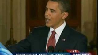 You can actually hear the press corps "oooh"ing after Obama delivers the money line ("It took us a couple of days because I like to know what I'm talking about before I speak.") Step back, CNN.