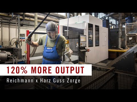 Harz Guss Zorge automates casting cleaning: +120% performance, 80% less physical strain