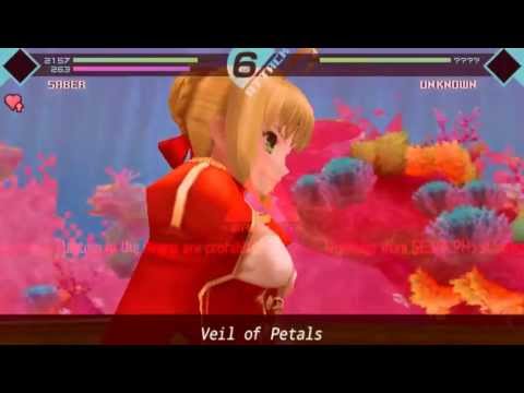 Fate/EXTRA - Round 6: Rin Route - Saber vs Unknown (Day 4)
