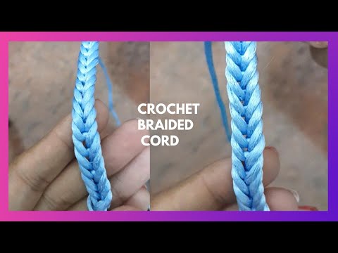 crochet braided cord for beginners / super easy crochet pattern