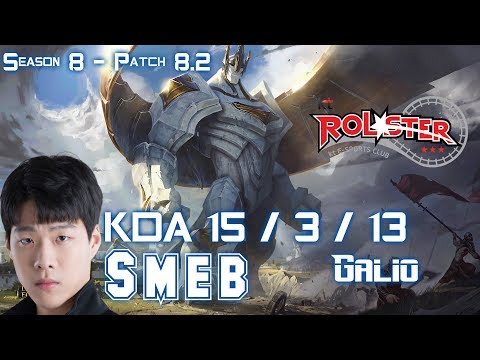 KT Smeb GALIO vs JAYCE Mid - Patch 8.2 KR Ranked