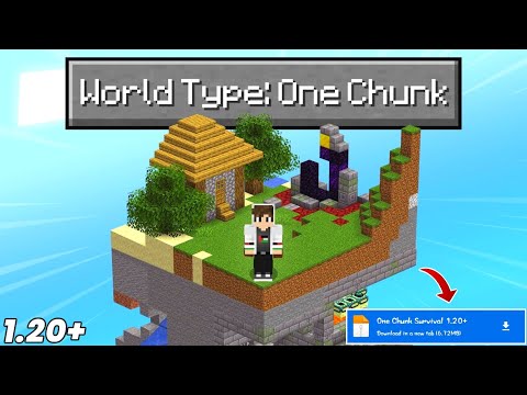 🎮 Ultimate Gamer Hack: One Chunk Map for Minecraft PE 1.20+ | 2024