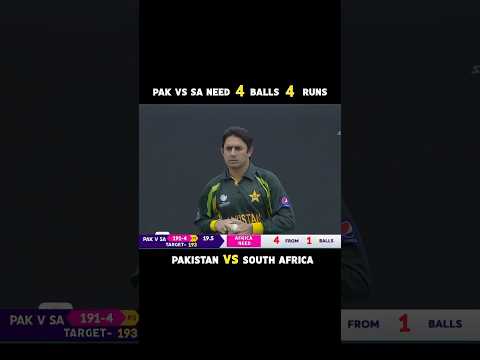 PART 77 | Pak Vs SA Need 4 Balls 6 Runs To Win | Sayeed Ajmal On Bowling 🔥#cricket #shortsfeed