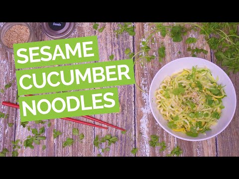 Cold Cucumber Noodles with Sesame Dressing