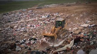 Cat 963 Track Loader at Work in a Landfill