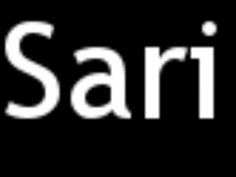 How To Pronounce Sari