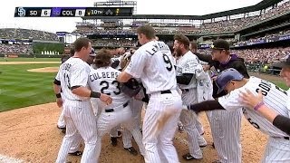 Rockies walk off winners on Morneau's homer