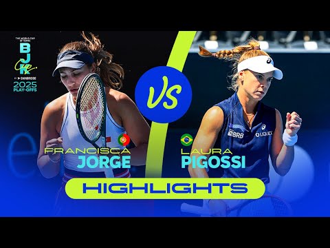 Francisca Jorge (POR) vs Laura Pigossi (BRA) | 2025 Billie Jean King Cup Play-offs | Highlights