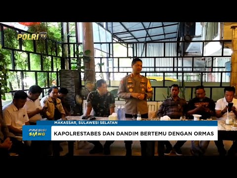KAPOLRESTABES DAN DANDIM 1408 MAKASSAR SILATURAHMI DENGAN ORMAS JAGA KONDUSIVITAS KOTA