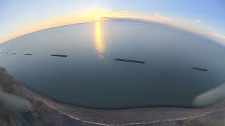 1st ever flights at the Peninsula (sunset Lake Erie)