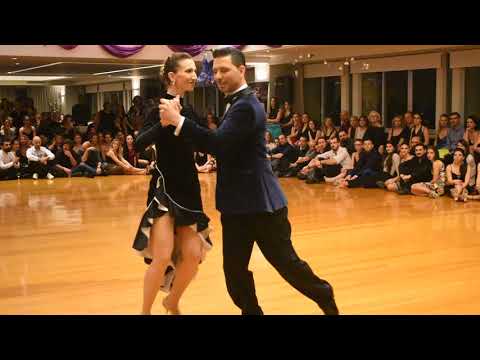  Dionisis Theodoropoulos  and  Chole Theodoropoulou  are  dancing  to  the  vals  "  Las margaritas  "  by  Alfredo De Angelis