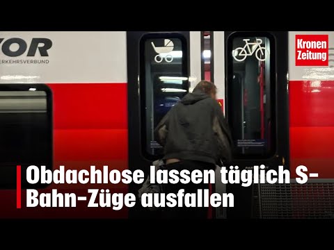 ÖBB verzweifeln: Obdachlose lassen täglich S-Bahn-Züge ausfallen | krone.tv NEWS