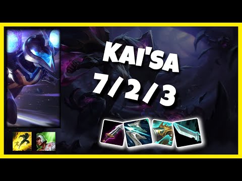 Kai'Sa Gameplay Challenger Replay S11 - 11.2 Bot Lane (7/2/3) - NA