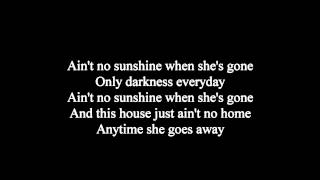 Joe Cocker - Ain't No Sunshine Lyrics HQ