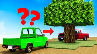 ❄️ CHOWANY AUTAMI W ŚWIECIE MINECRAFT | Napęd BeamNG |