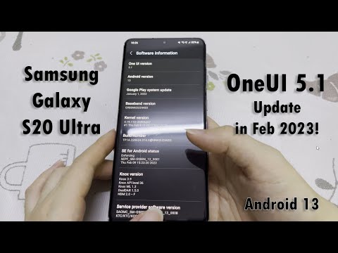 Samsung Galaxy S20 Ultra OneUI 5.1 Update!