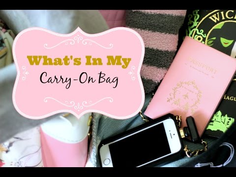 Travel Essentials For Long Flights - What's In My Carry On - MissLizHeart Video