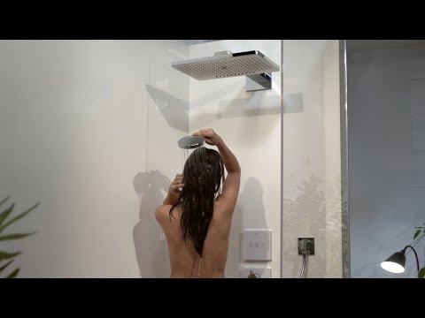 Hansgrohe Rainmaker Select - Hlavová sprcha 460, 3 prúdy, EcoSmart 9 l/min, sprchové rameno 460 mm, biela/chróm 24017400
