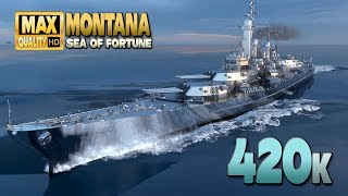 Battleship Montana enters the +400k damage club - World of Warships
