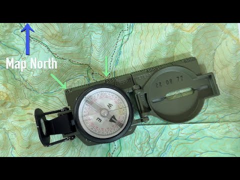 How to adjust  Magnetic  Declination on a Lensatic Compass