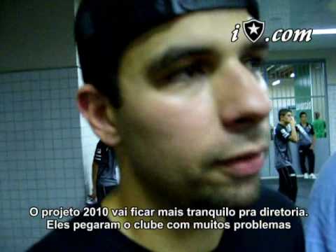 Entrevista com André Lima após Botafogo 2x1 palmeiras - 06/12/2009
