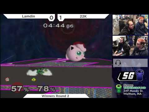 SG 22.7 SSBM - Lamdin (Jigglypuff) vs. 22K (Sheik) - Melee WR2