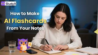 How to Turn Your Notes Into AI Flashcards | Best Flashcard App 2025 | StudyX Update #flashcards