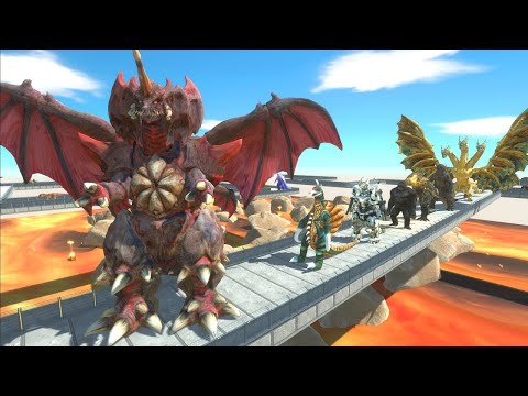 DESTOROYAH LAVA DEATH RUN - Animal Revolt Battle Simulator