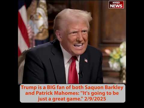 Trump signs Proclamation Gulf of America Day en route to Super Bowl, BIG fan of Barkley & Mahomes