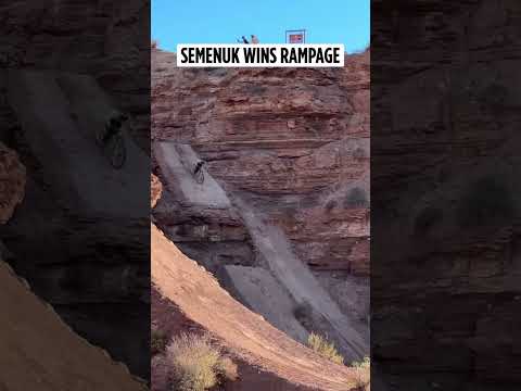 BRANDON SEMENUK WINS 🏆 his 5th #RedBullRampage on his second run