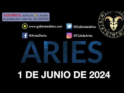 Horóscopo Diario - Aries - 1 de Junio de 2024.