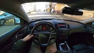 Driving 2011 Opel Insignia 1.6 Petrol OPC Line in City Onboard POV