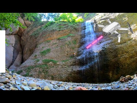 Erstbegehung - klettern am Schweizer Wasserfall - DJI Mini Shots