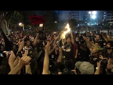 Protestas aisladas y poco concurridas en la inauguración de los Juegos Olímpicos de Río