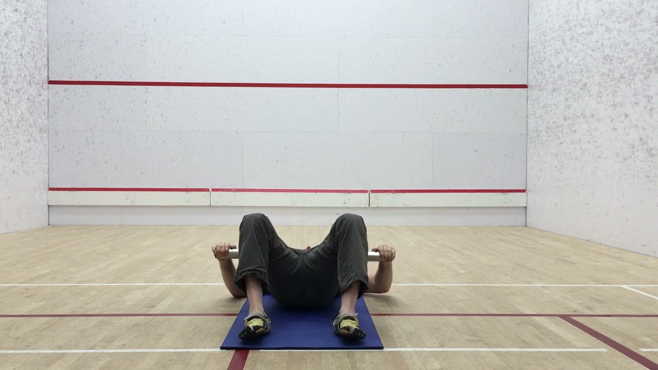 1. Weighted Hip Bridge (Front View)