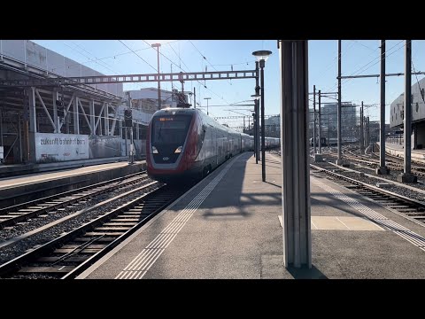 SBB TWINDEXX IC1 HIGH SPEED INTERCITY TRIP REPORT, WITH VERY RARE ANNOUCEMENT!: Bern to Zurich HB