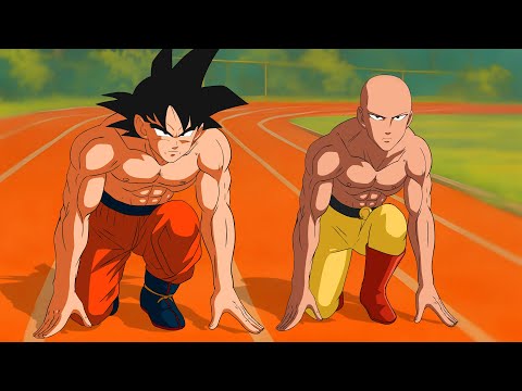 Goku vs Saitama Race - Fan Animation