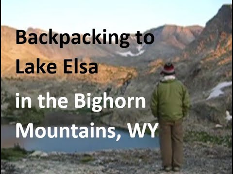 Backpacking to Lake Elsa in the Bighorn Mountains, Wyoming.