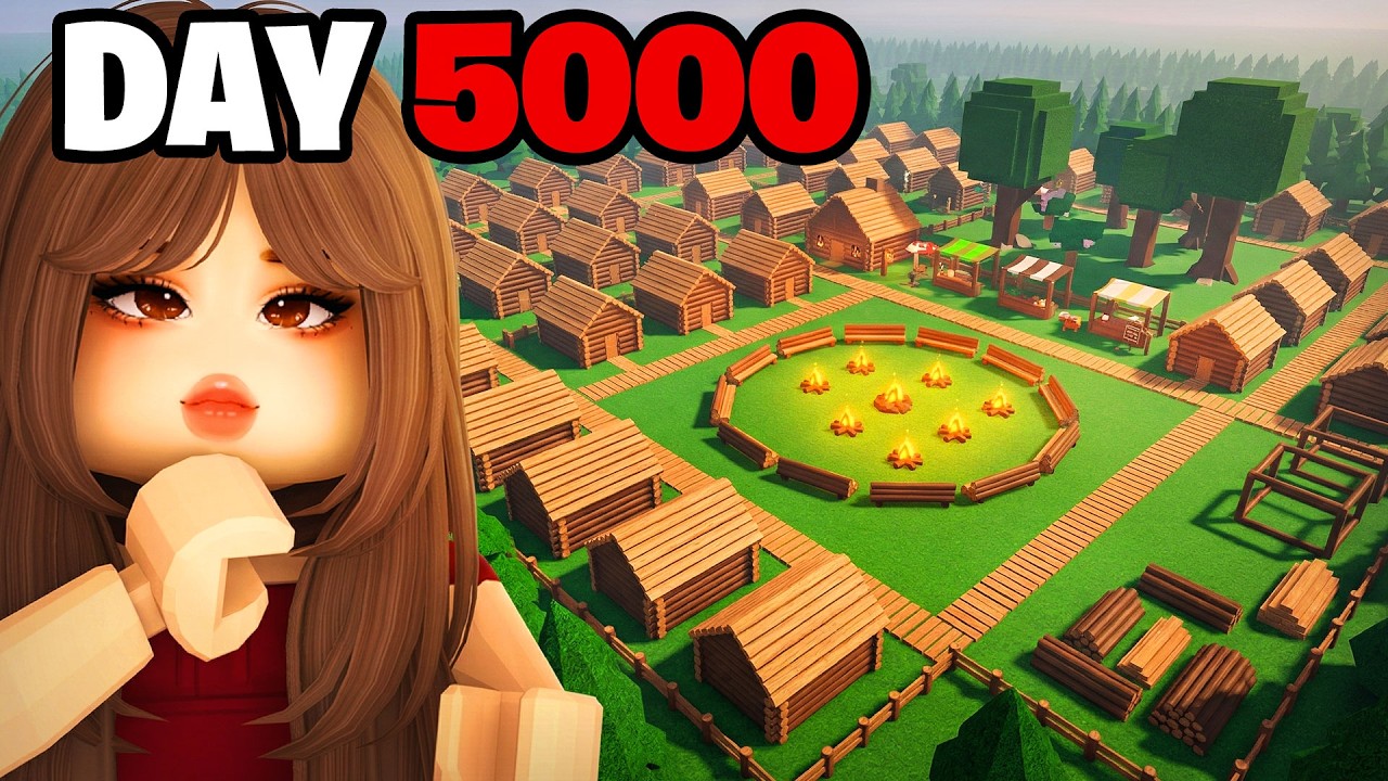 Building a HUGE CITY in 99 Nights in the Forest!